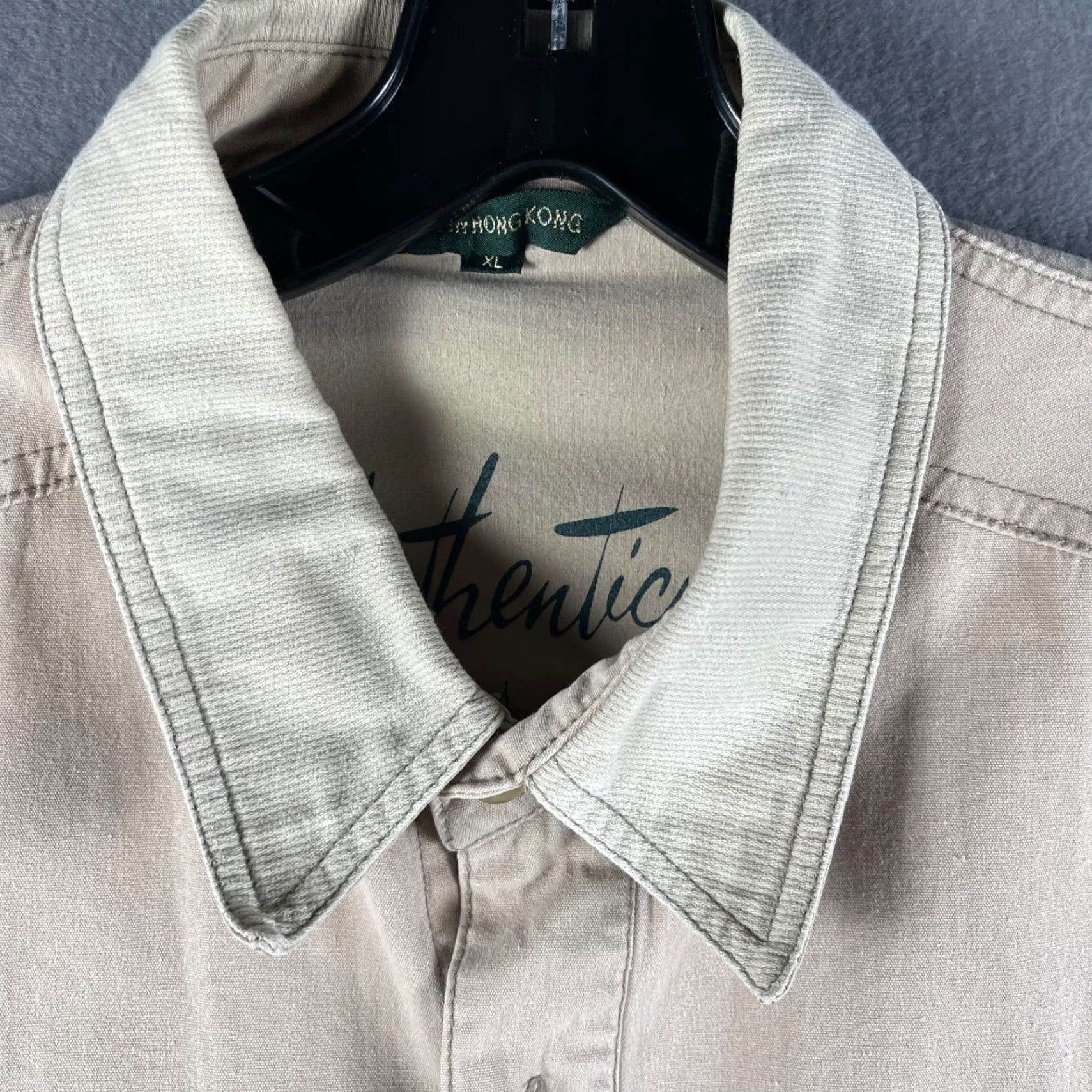 Vintage VINTAGE Authentic American Sportswear Safari Jacket Field Jacket Mens XL Beige Pockets Corduroy Collar Size US XL / EU 56 / 4 - 7 Thumbnail