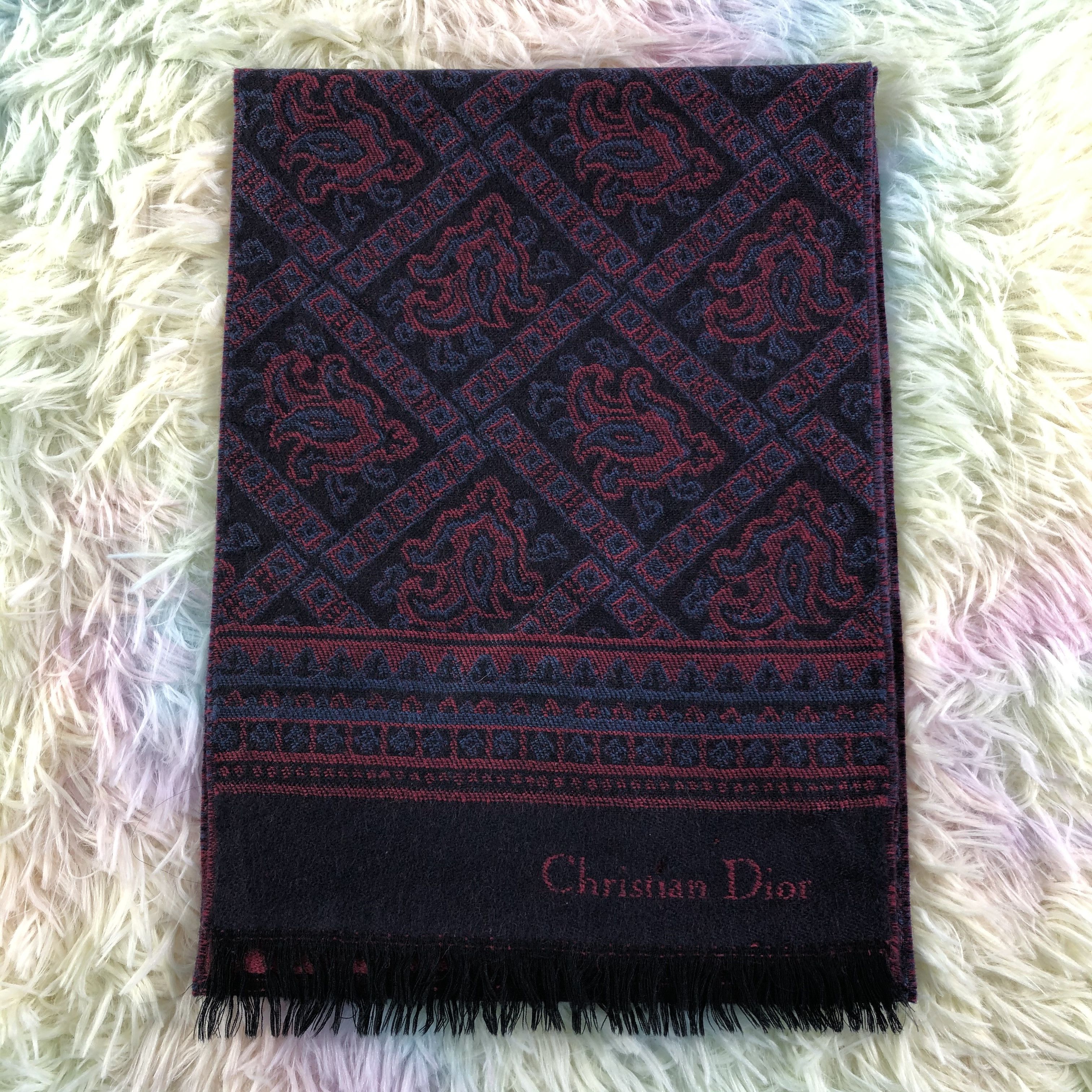 Vintage Christian Dior Monsieur Scarf / Muffler / Neckwear - KM521 Size ONE SIZE - 2 Thumbnail