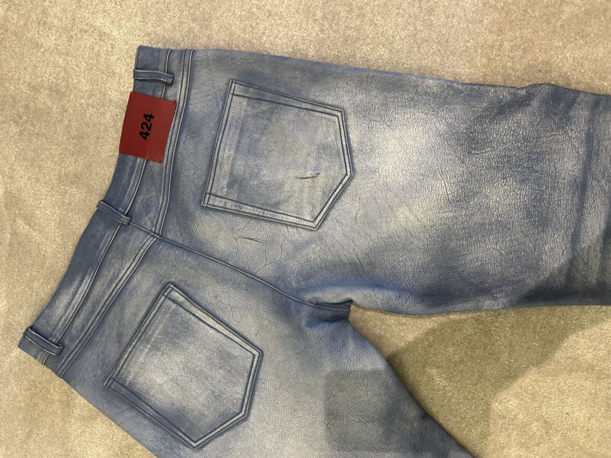 424 424 LEATHER PANTS Size US 33 - 5 Thumbnail