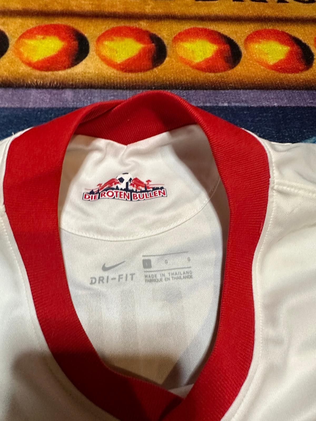 Nike Autographed RB Leipzig 2023 Soccer Jersey #14 Adams Size ONE SIZE - 3 Thumbnail