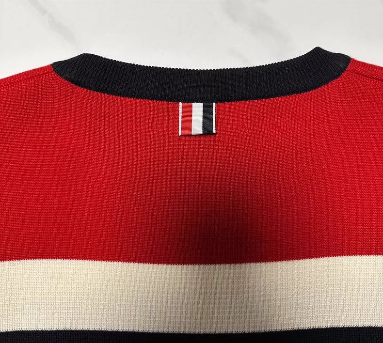 Thom Browne Thom Browne Three-colored sweater Size US L / EU 52-54 / 3 - 8 Thumbnail