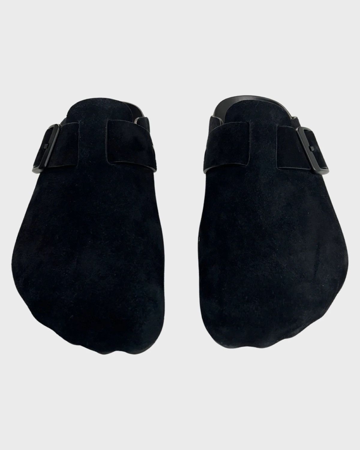 image of Balenciaga Ss24 Sunday Mule Shoes Suede Sz:41 in Black, Men's (Size 7.5)