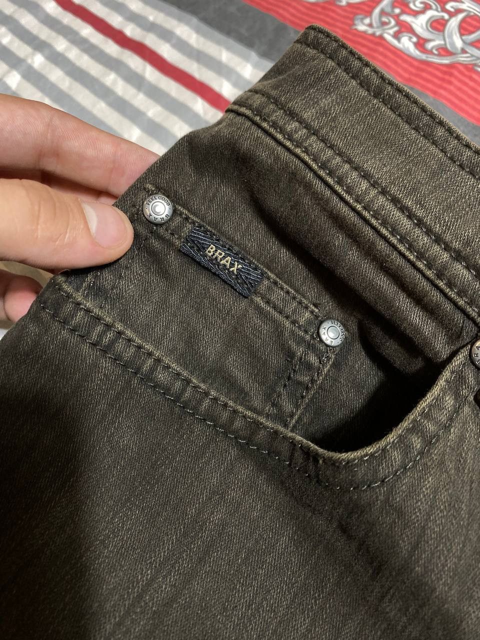 BRAX × Vintage VINTAGE BRAX CARLOS Regular Fit 5-Pocket stretch Jeans. Size US 32 / EU 48 - 15 Thumbnail