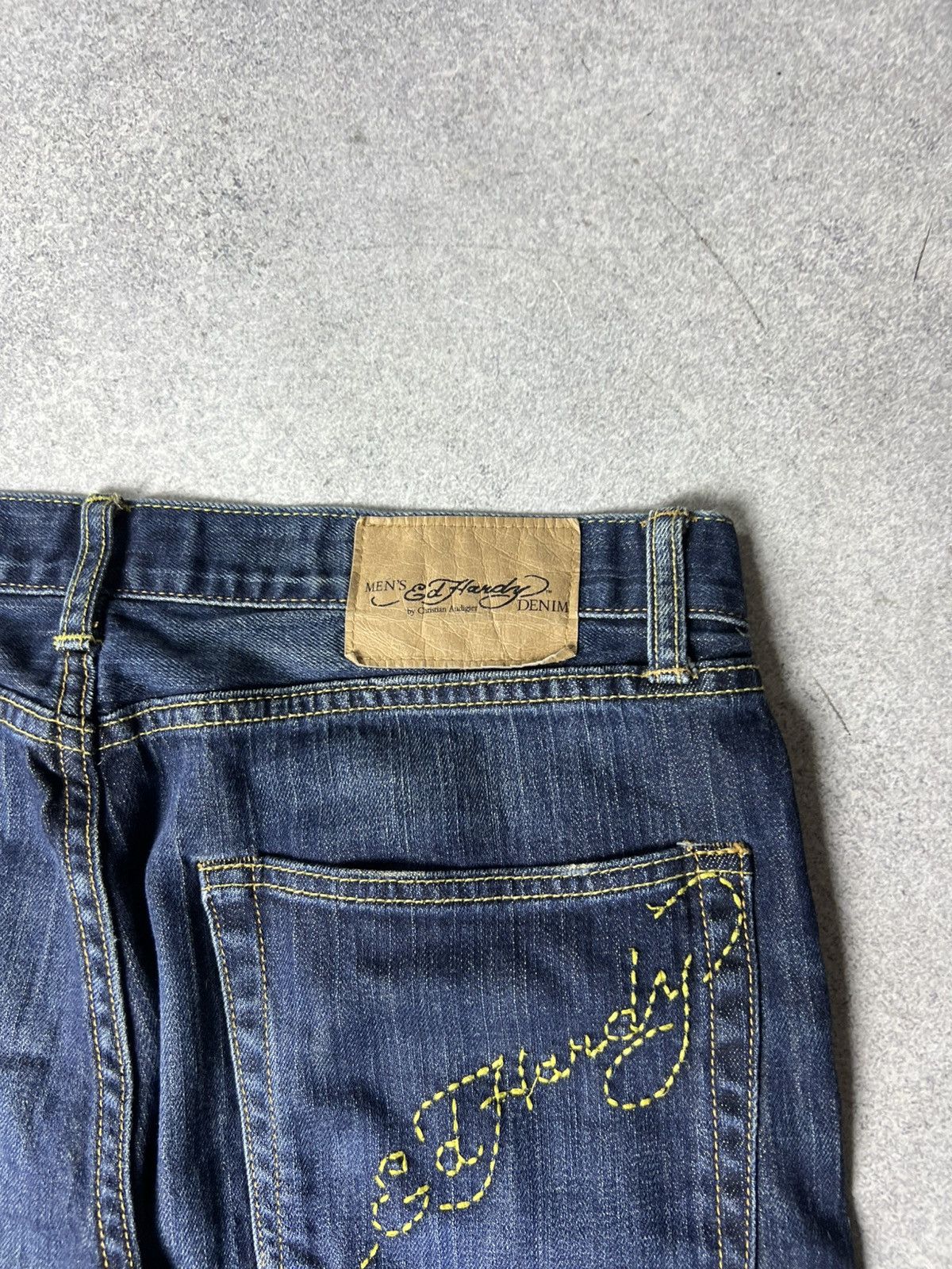 Ed Hardy Ed Hardy Vintage Baggy Denim Jeans size 34 Blue Size US 34 / EU 50 - 4 Thumbnail