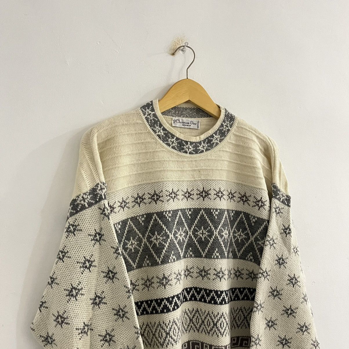 Christian Dior Monsieur Christian Dior Heritage Snowflake Knitted Size US L / EU 52-54 / 3 - 4 Thumbnail
