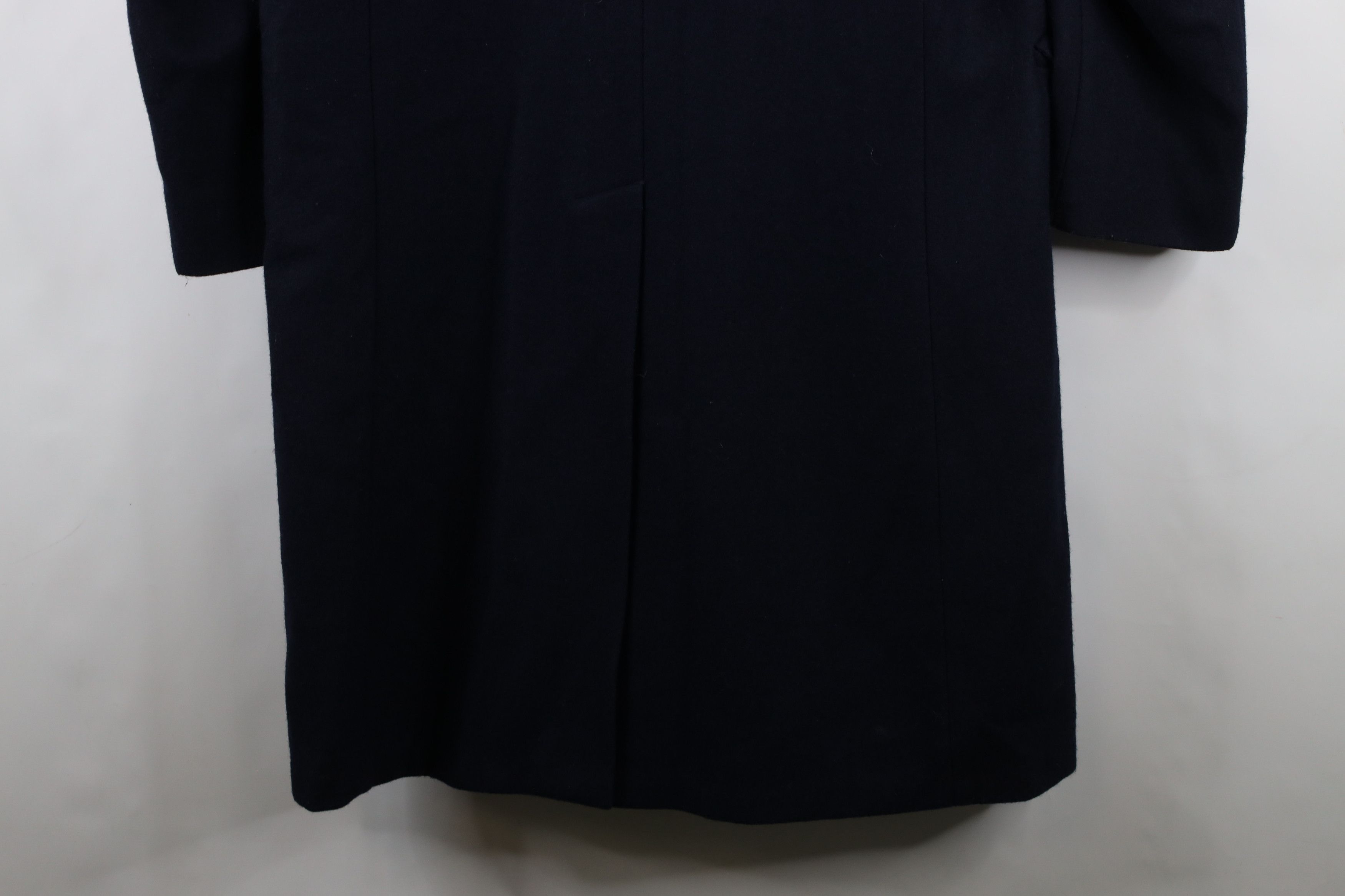Vintage Vintage 90s Streetwear Wool Blend Overcoat Jacket Navy USA Size US L / EU 52-54 / 3 - 15 Thumbnail