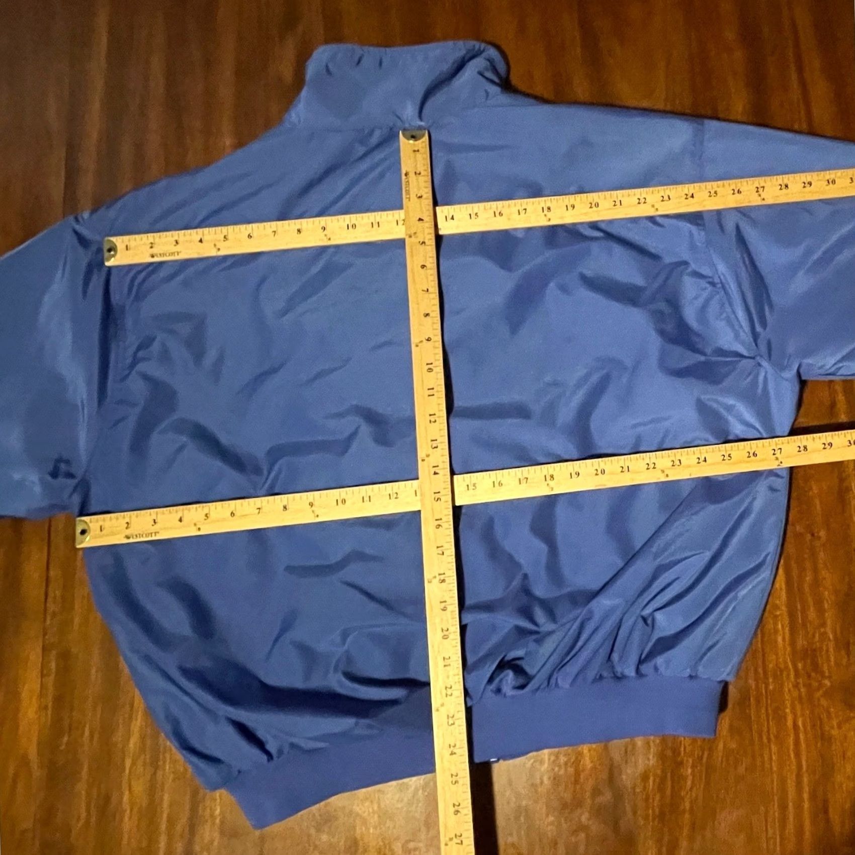 Vintage VINTAGE Harvard Square HSQ Boeing Windbreaker Jacket Mens XL Blue Full Zip Lined Pockets Embroidered Zipper Size US XL / EU 56 / 4 - 7 Thumbnail