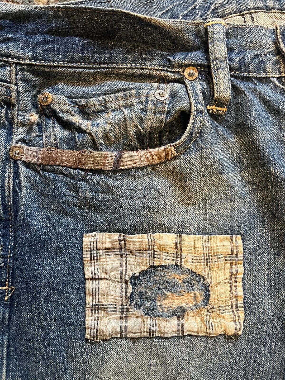 Polo Ralph Lauren × RRL Ralph Lauren Polo Ralph Lauren Patchwork ‘Bobby’ Jean Size US 30 / EU 46 - 6 Thumbnail