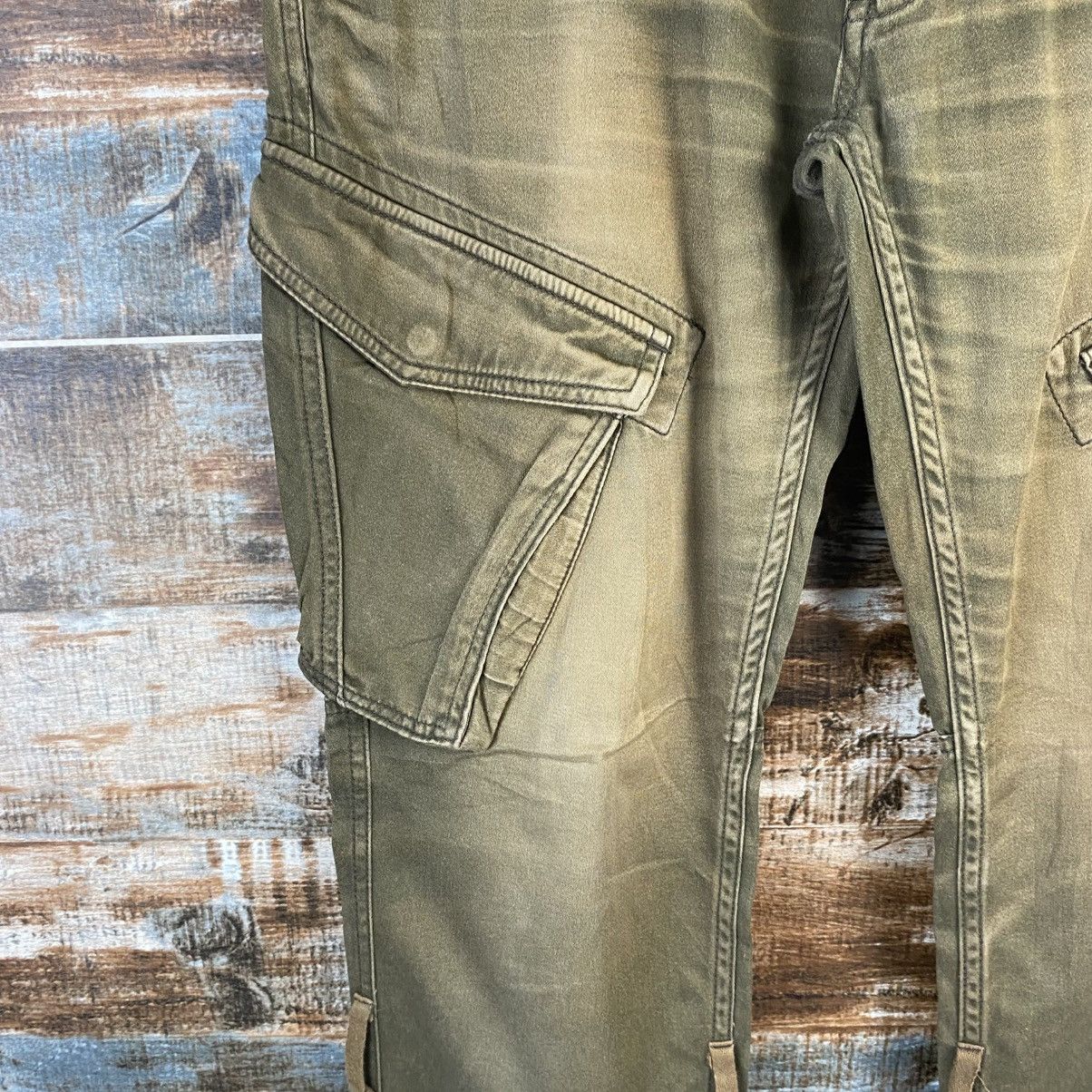 Japanese Brand DL Back Sound Green Cargo Multipocket Pants #C955 Size US 30 / EU 46 - 10 Thumbnail