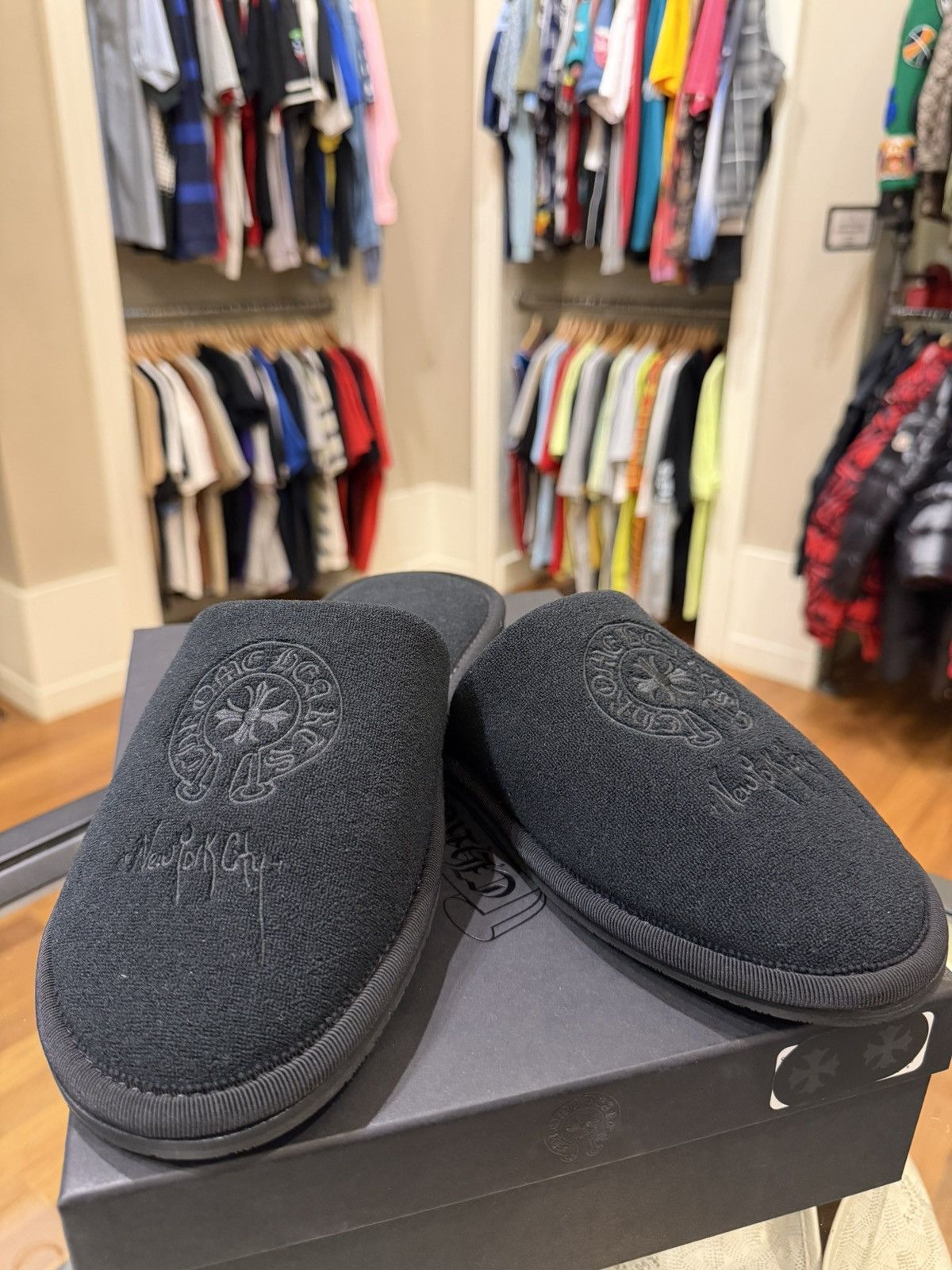 Chrome Hearts Chrome Hearts NYC Exclusive Hotel Slippers Size US 9 / EU 42 - 1 Thumbnail