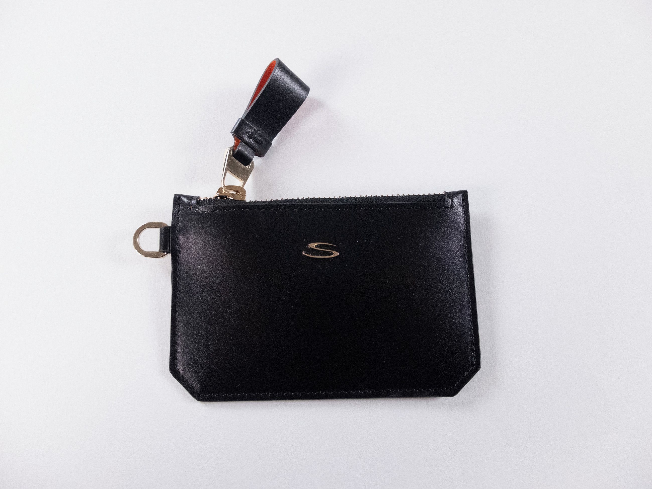 Santoni SANTONI black leather dual card wallet with strap Italy Size ONE SIZE - 7 Thumbnail