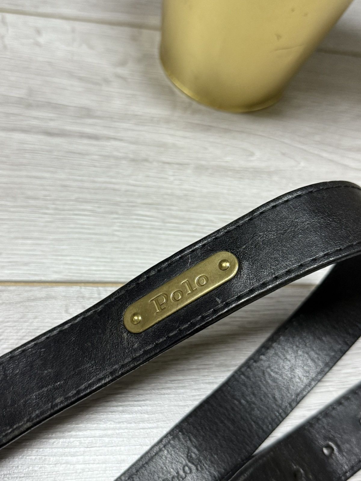 Polo Ralph Lauren POLO Ralph Lauren vintage leather belt 34 size Size ONE SIZE - 2 Thumbnail