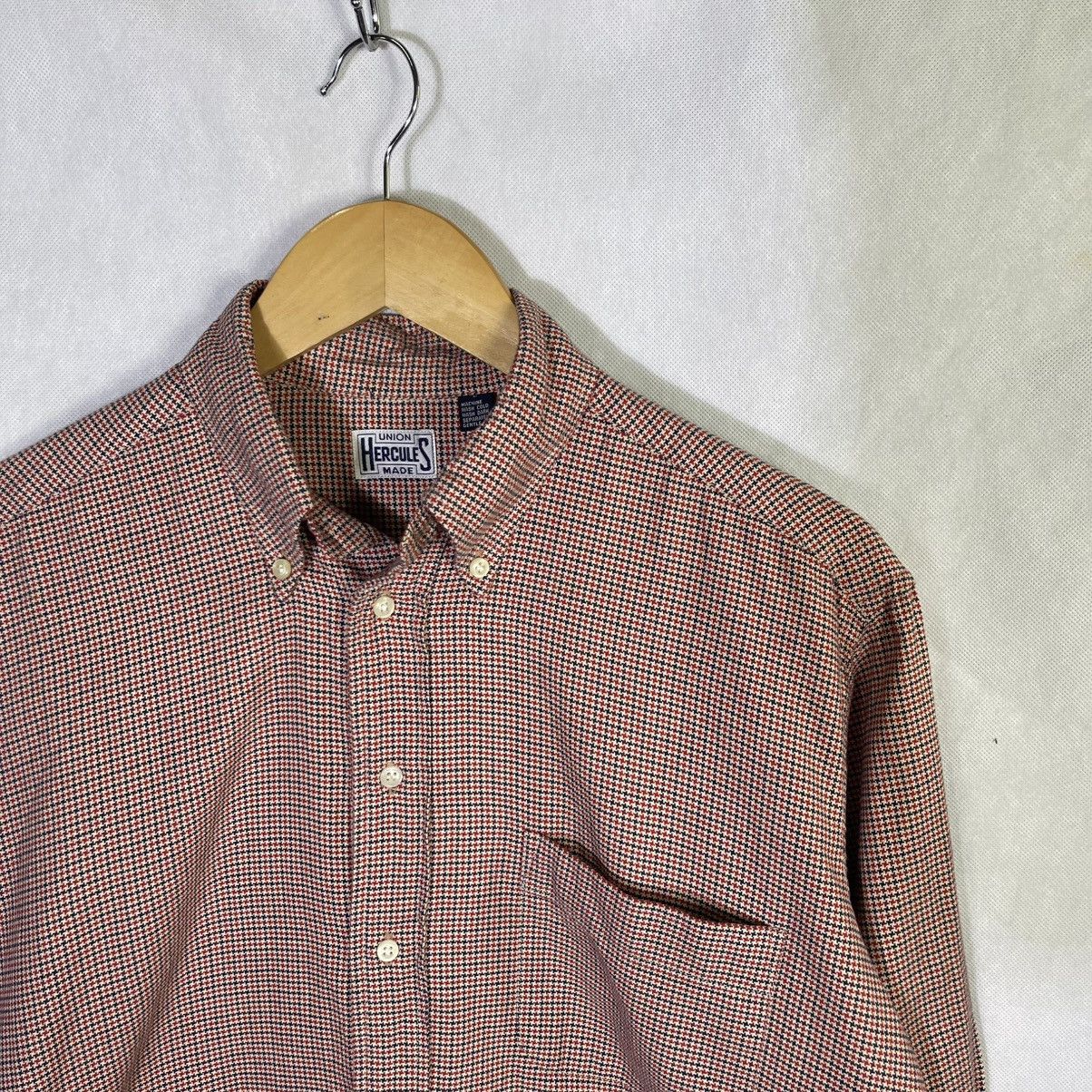 Sears Vintage Hercules Union Made Small Plaid Button Down Shirt Size US L / EU 52-54 / 3 - 2 Thumbnail