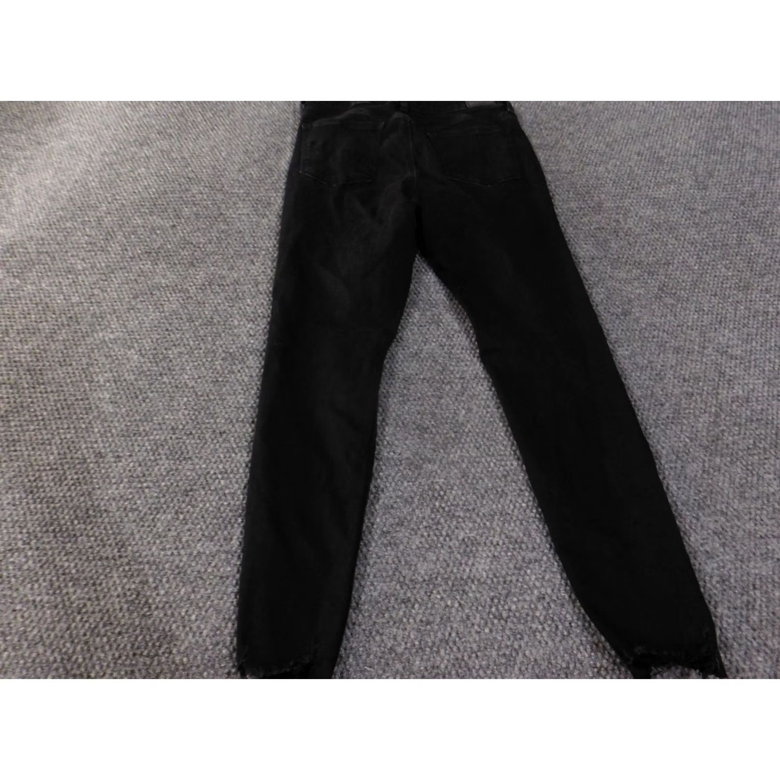 Vintage American Eagle Jeans Womens 10 Black High Rise Jegging Distressed Frayed Hem Size 32" / US 10 / IT 46 - 7 Thumbnail