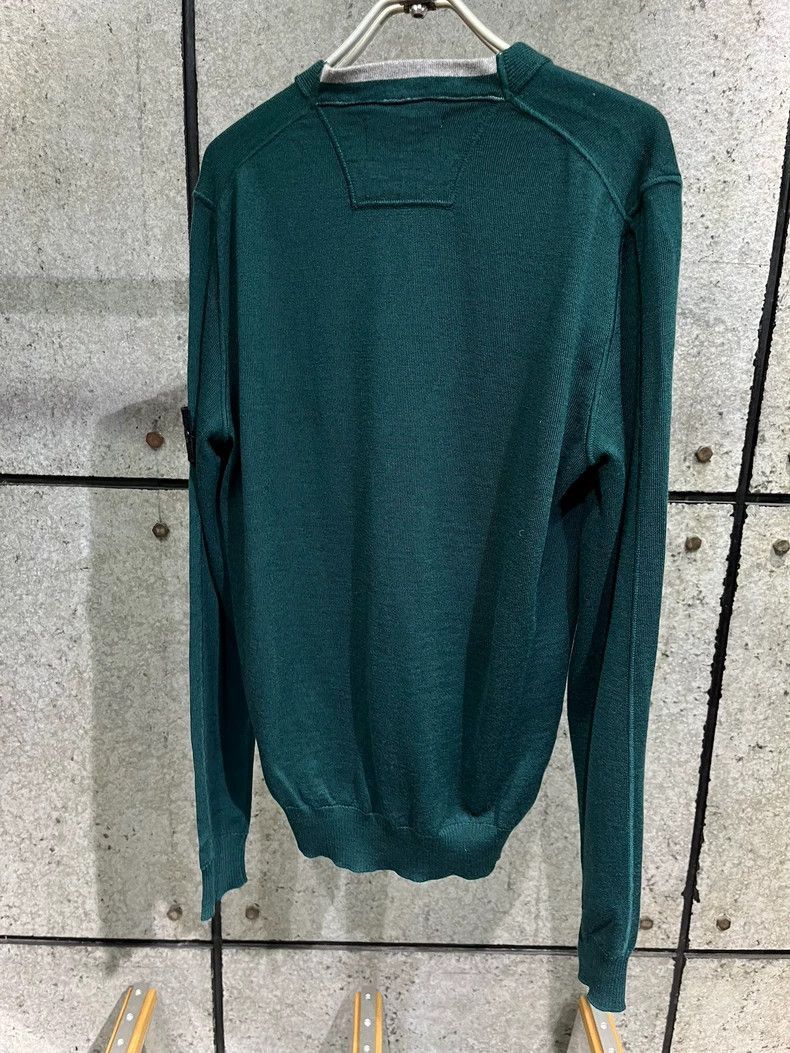 Stone Island Green Vneck Sweater from Stone Island -2506 Size US M / EU 48-50 / 2 - 7 Thumbnail