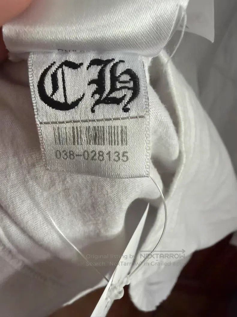 Chrome Hearts CHROME HEARTS Size L White long sleeve neckline logo Size US L / EU 52-54 / 3 - 6 Thumbnail