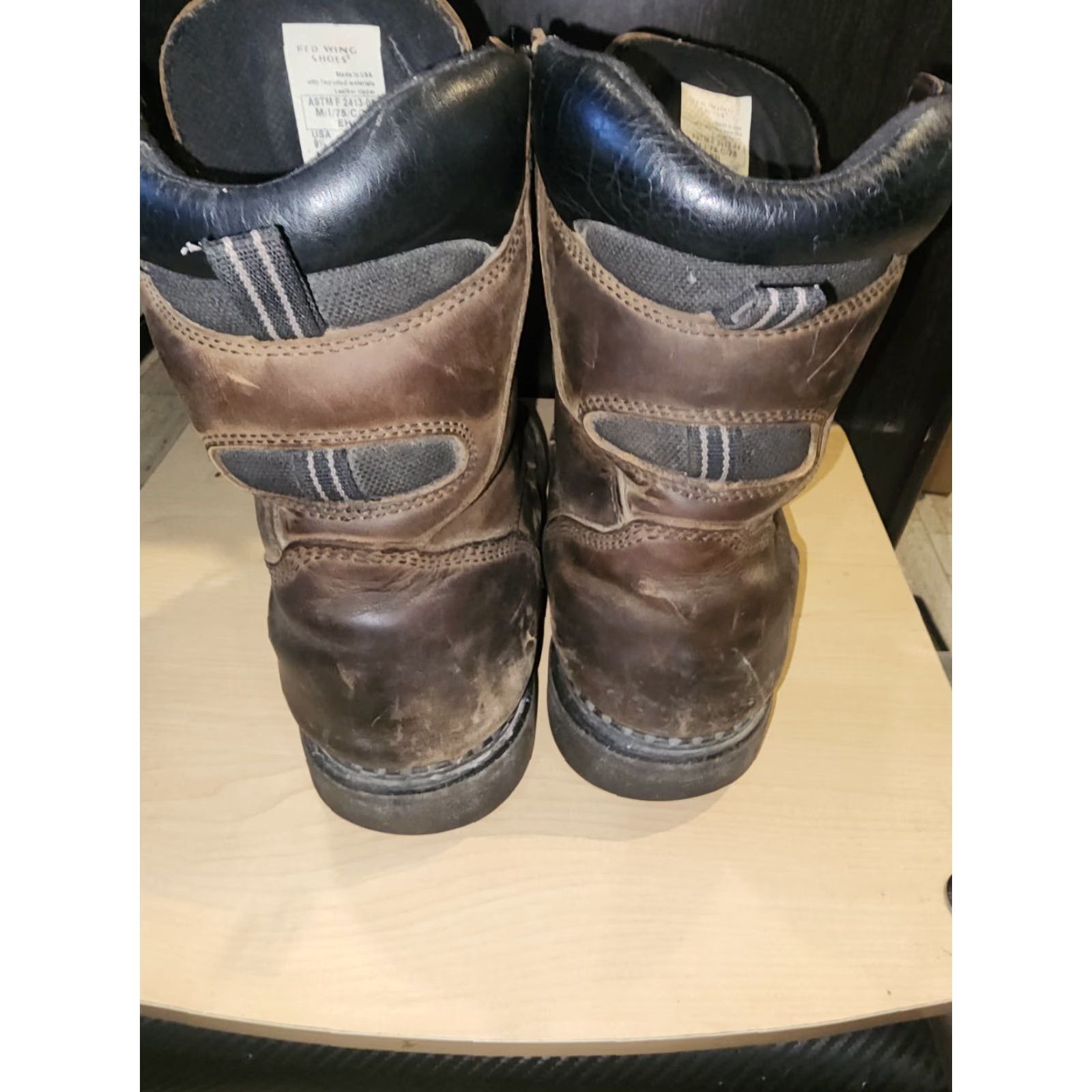 Red Wing Red Wing Shoes Boot 9.5 Mens Dyna Force 2211 Waterproof Steel Toe EH Brown Leather Work Size US 10 / EU 43 - 3 Thumbnail