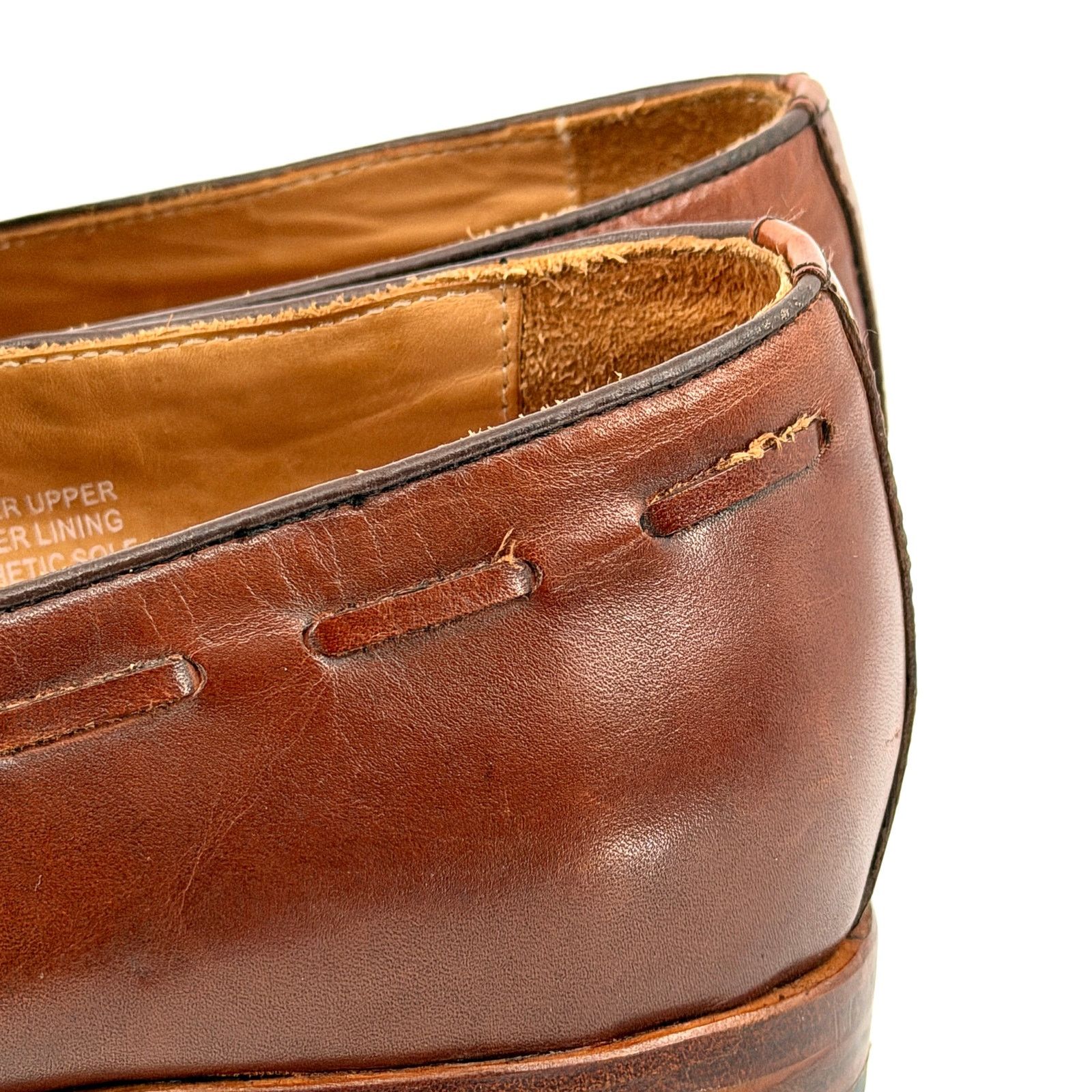 Vintage Elanroman Brown Leather Preppy Tassel Loafers Size US 11 / EU 44 - 7 Thumbnail