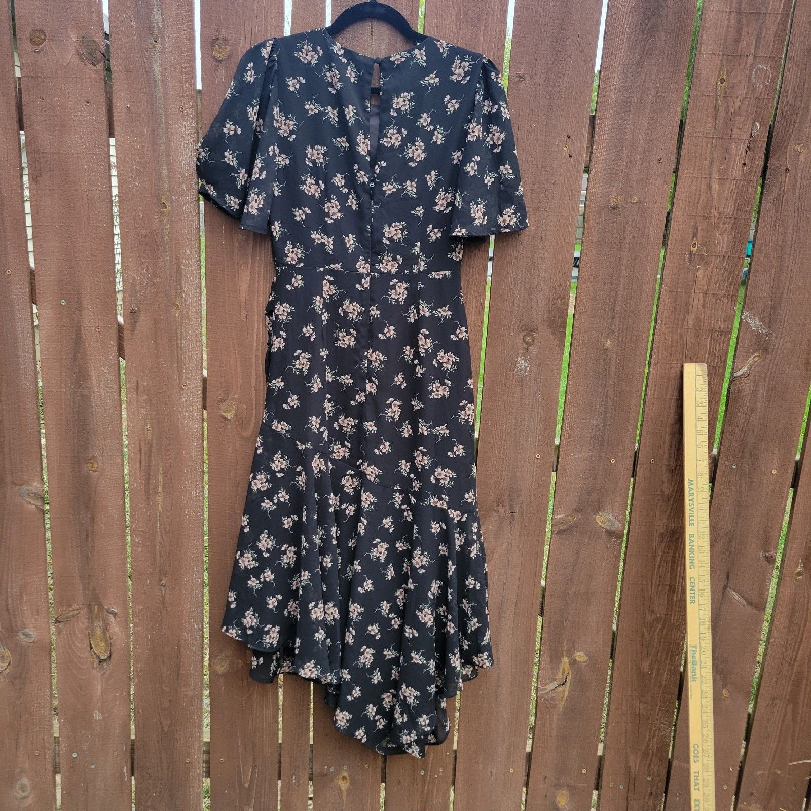 & Other Stories Sugar Lips Kim Balboa Floral Midi Dress S Flutter Sleeve Size S / US 4 / IT 40 - 8 Thumbnail