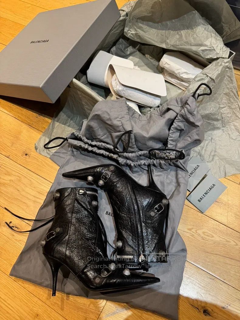 Balenciaga Balenciaga Black Biker Boots Size US 6.5 / IT 36.5 - 1 Thumbnail