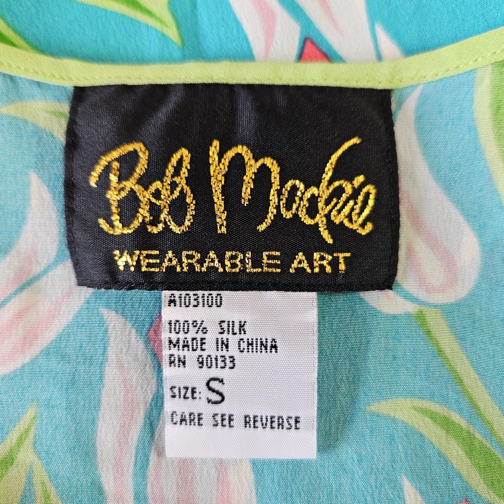 Bob Mackie Bob Mackie Womens Silk Tank Top Sz Small Blue Pink Tulips Floral Shirt Tank Womens Small Silk Tank Blue Floral Size S / US 4 / IT 40 - 4 Thumbnail