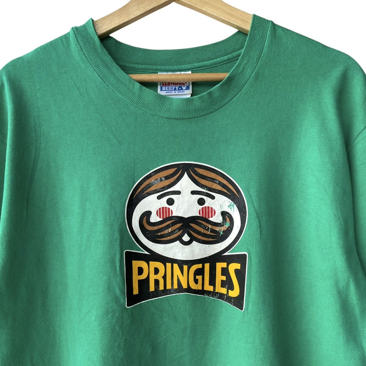 Vintage Pringles Chips USA Vintage 1990s Logo Promo Tee Size US M / EU 48-50 / 2 - 3 Thumbnail