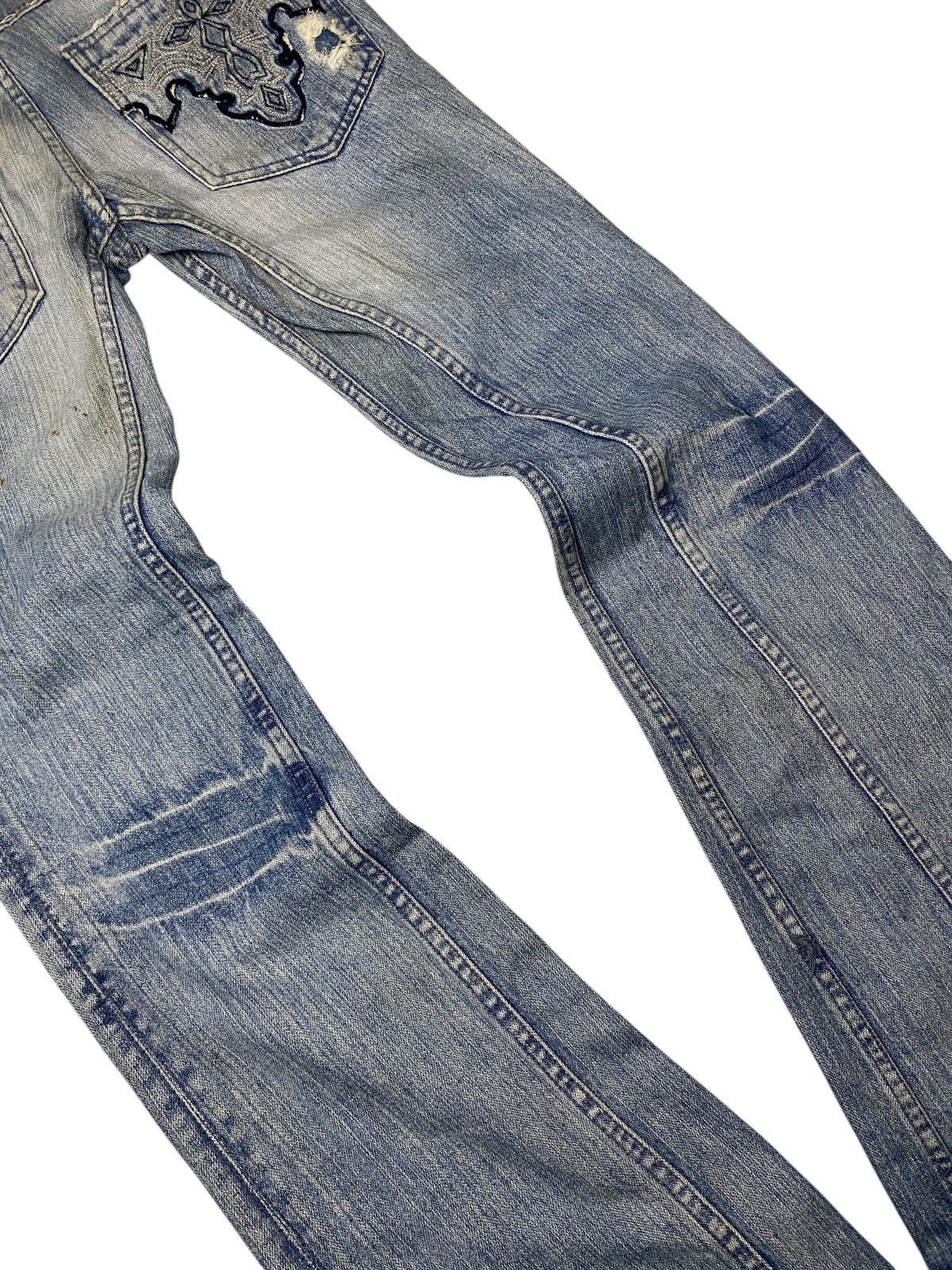 If Six Was Nine × Japanese Brand × Tornado Mart 2000's ' No Id ' Japanese Flared Boro Jeans Size US 29 - 6 Thumbnail