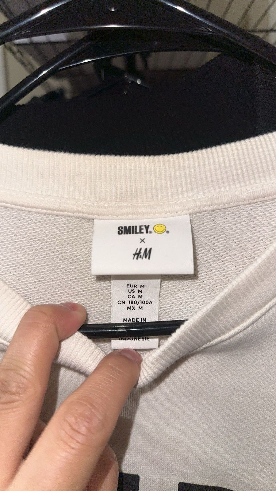 H&M Smiley sweatshirt Size US M / EU 48-50 / 2 - 2 Thumbnail