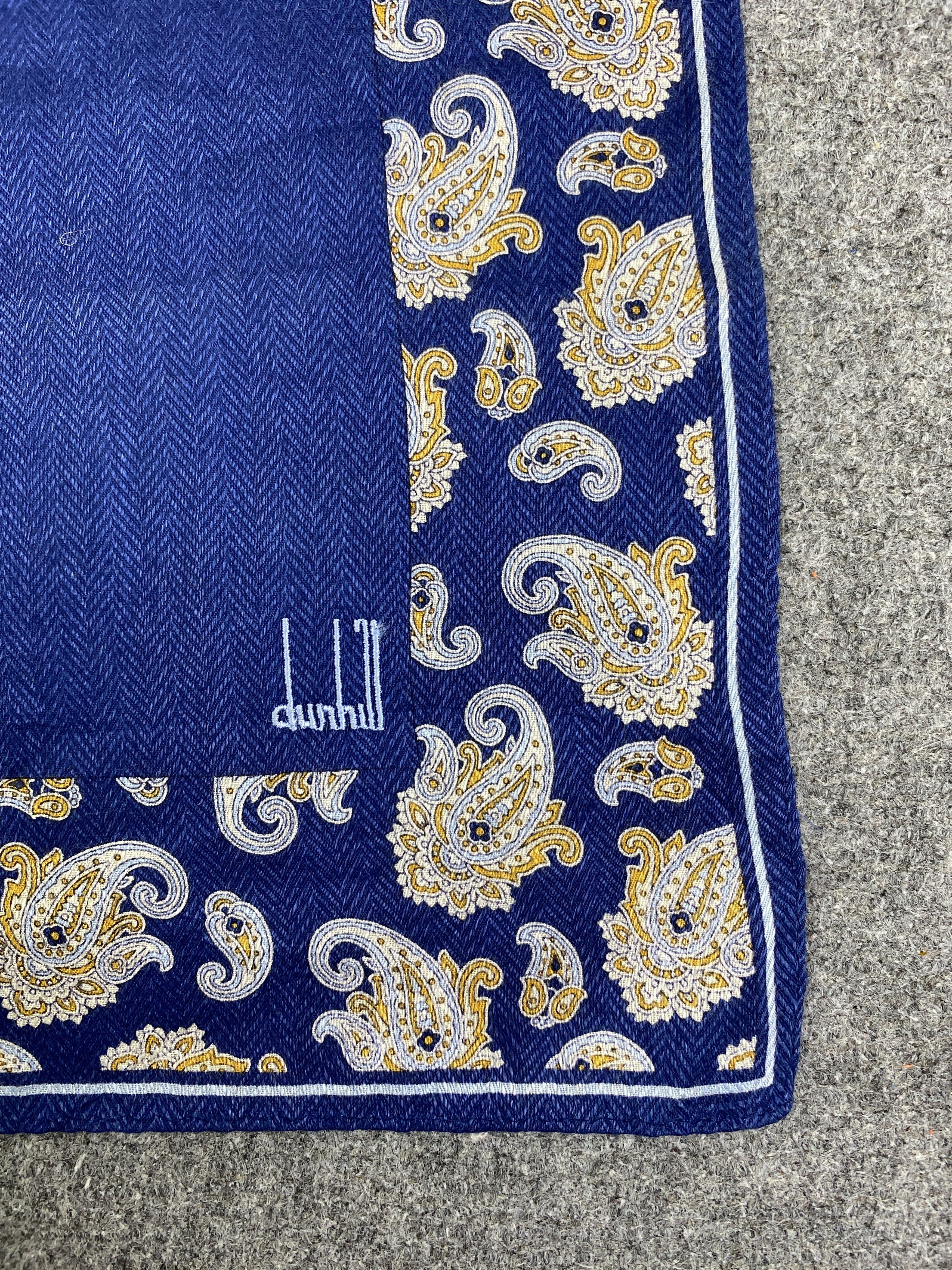 Alfred Dunhill Vintage Dunhill Handkerchief / Neckerchief HKC1062 Size ONE SIZE - 5 Thumbnail