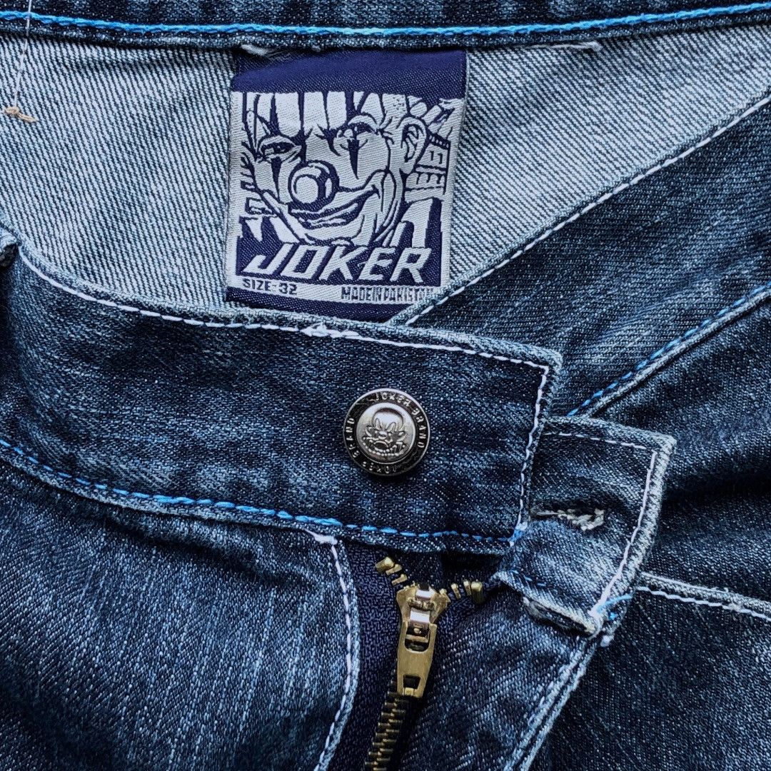 Vintage JOKER BRAND Blue Denim Pants Size US 34 / EU 50 - 6 Thumbnail
