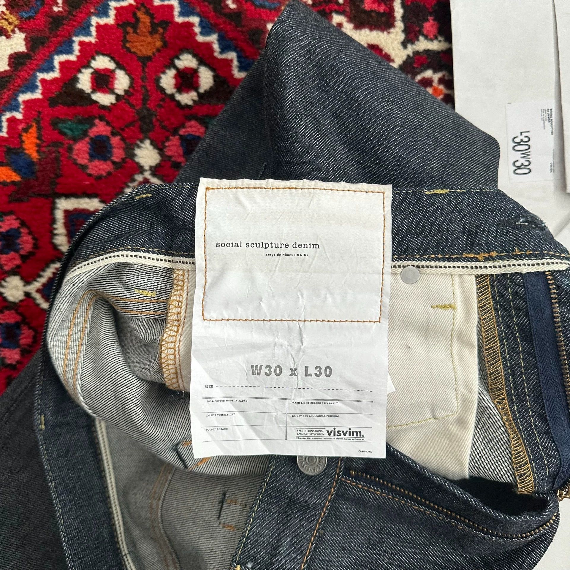 Visvim visvim 13aw 03r nw raw denim jeans w30l30 mint Size US 30 / EU 46 - 6 Thumbnail