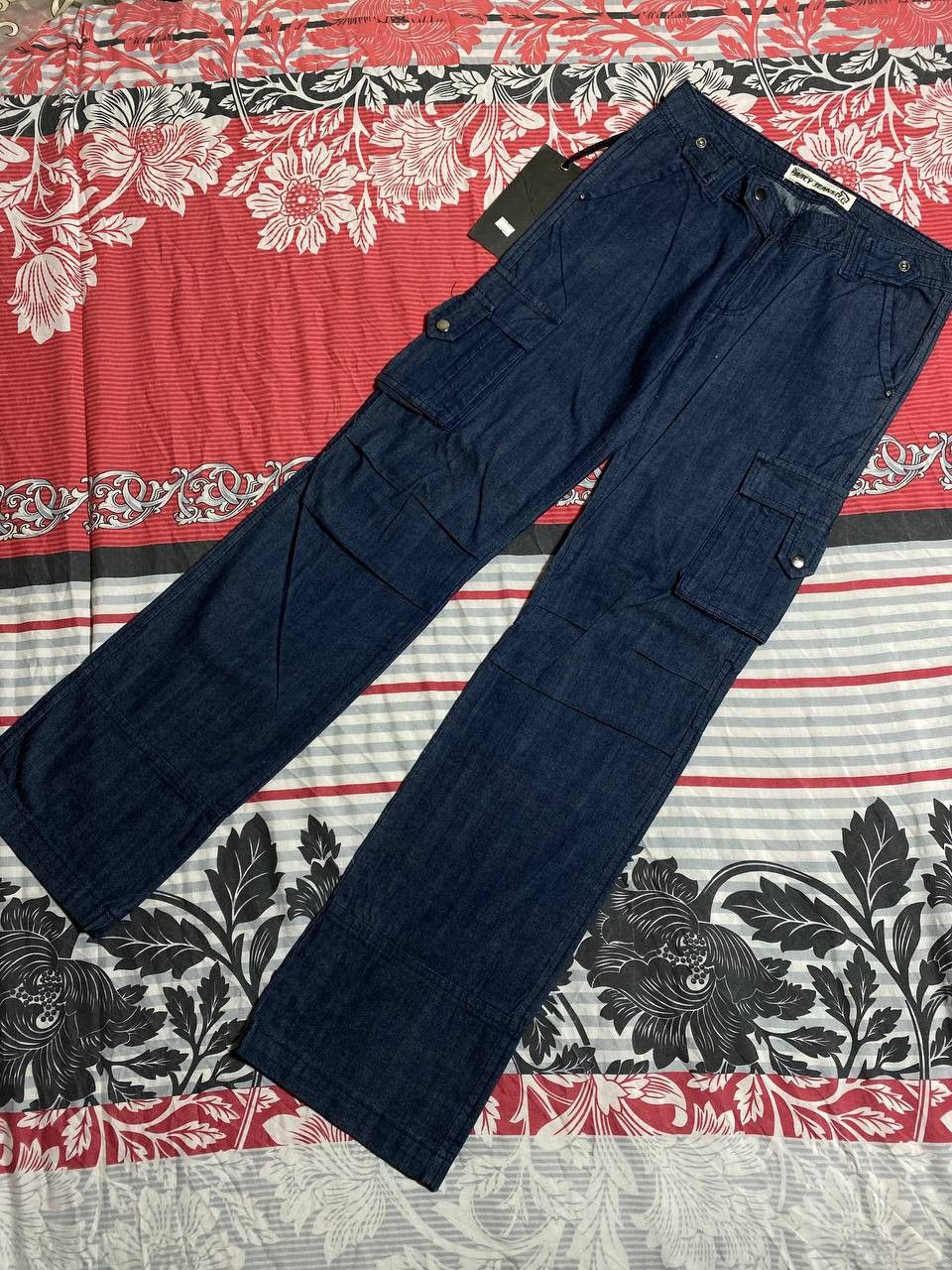 Japanese Brand Crazy Crash Dirty Baggy Faded Jean Japan Avant Garde Style Size US 29 - 5 Thumbnail