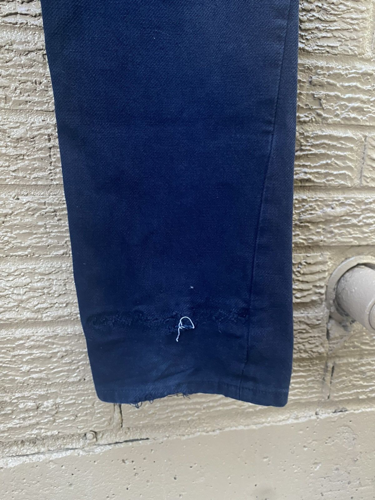 Comme des Garcons × Junya Watanabe Junya Watanabe Poem Navy & White Levi's Denim Pants Size US 32 / EU 48 - 6 Thumbnail