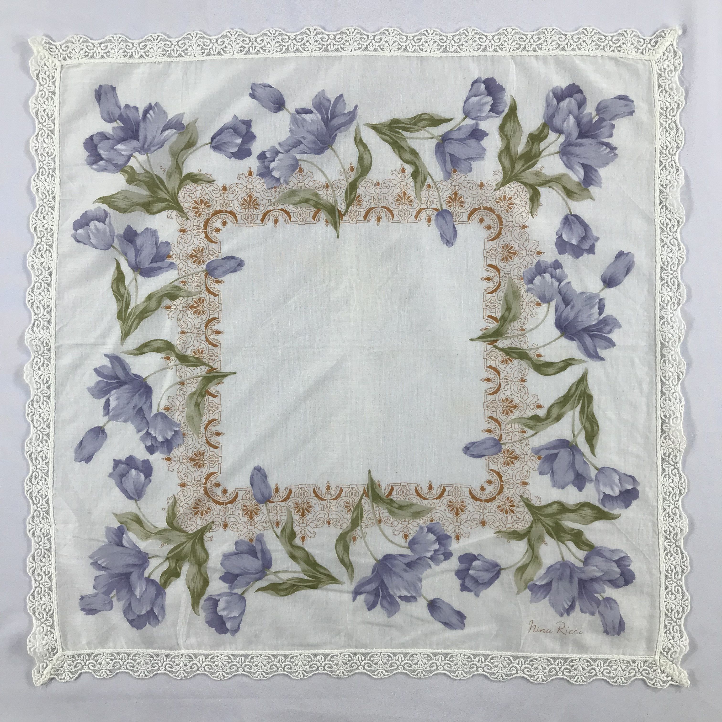 Nina Ricci × Vintage Nina Ricci Bandana / Handkerchief / Neckerchief - S2445 Size ONE SIZE - 1 Thumbnail