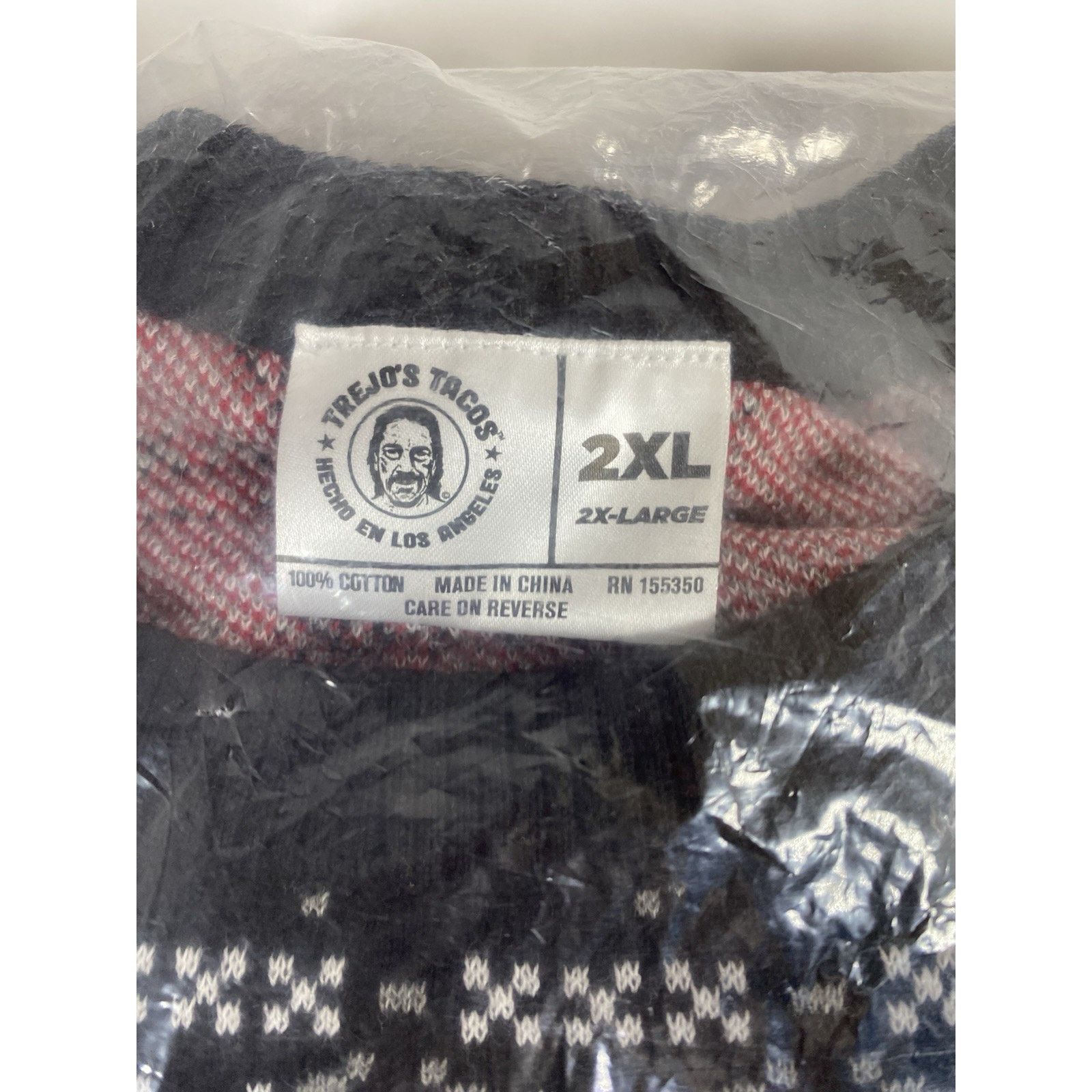 Other Trejo’s Tacos Ugly Christmas Sweater 2XL w/ Matching Socks Size US XXL / EU 58 / 5 - 6 Thumbnail