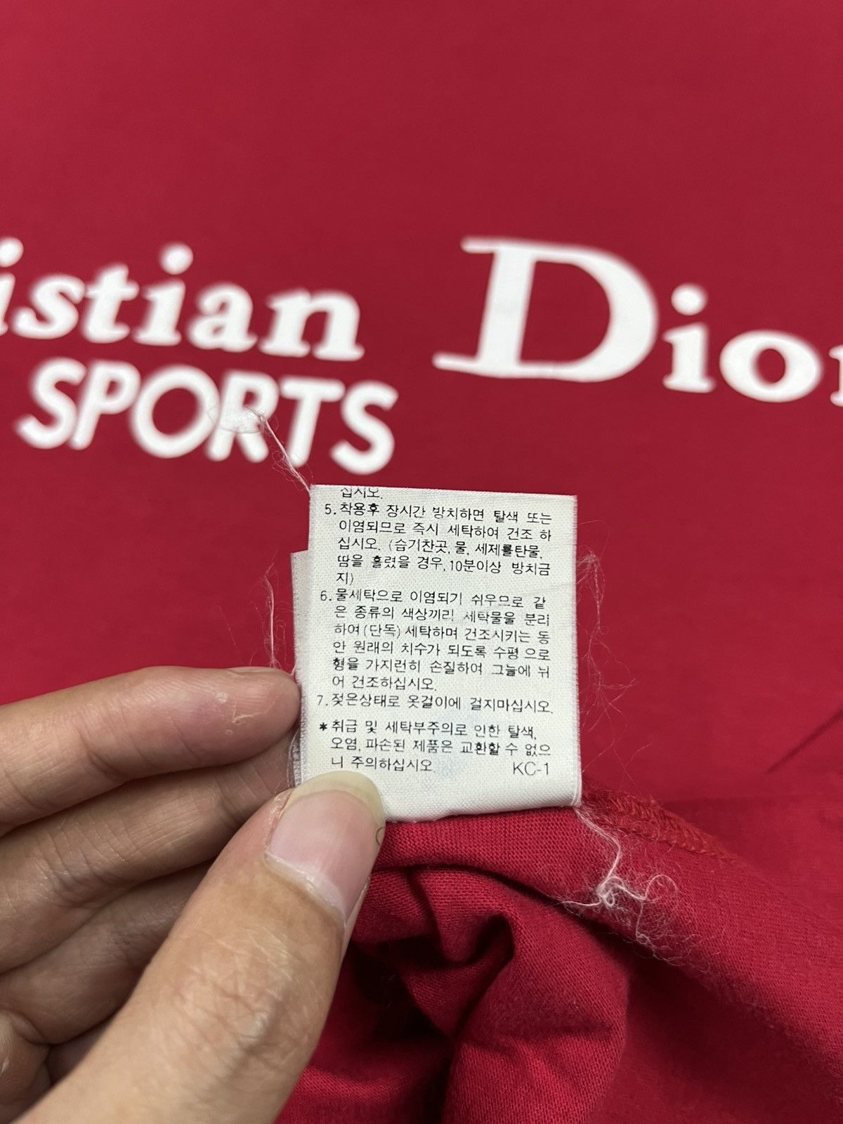Dior 90s Christian Dior big logo tee Size US S / EU 44-46 / 1 - 7 Thumbnail