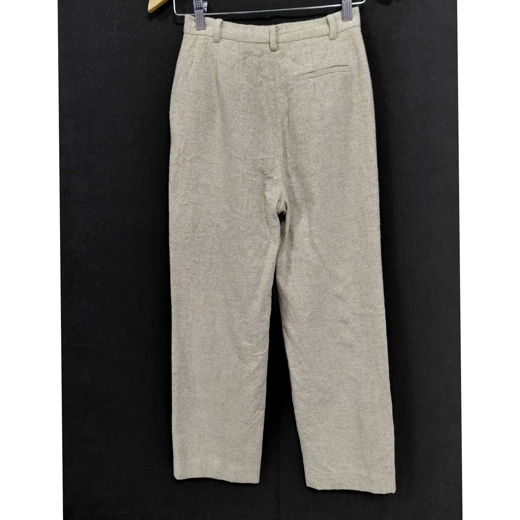 Vintage Avantgarde Pants Women Size 4 Beige 100% Wool Size 27" / US 4 / IT 40 - 2 Thumbnail