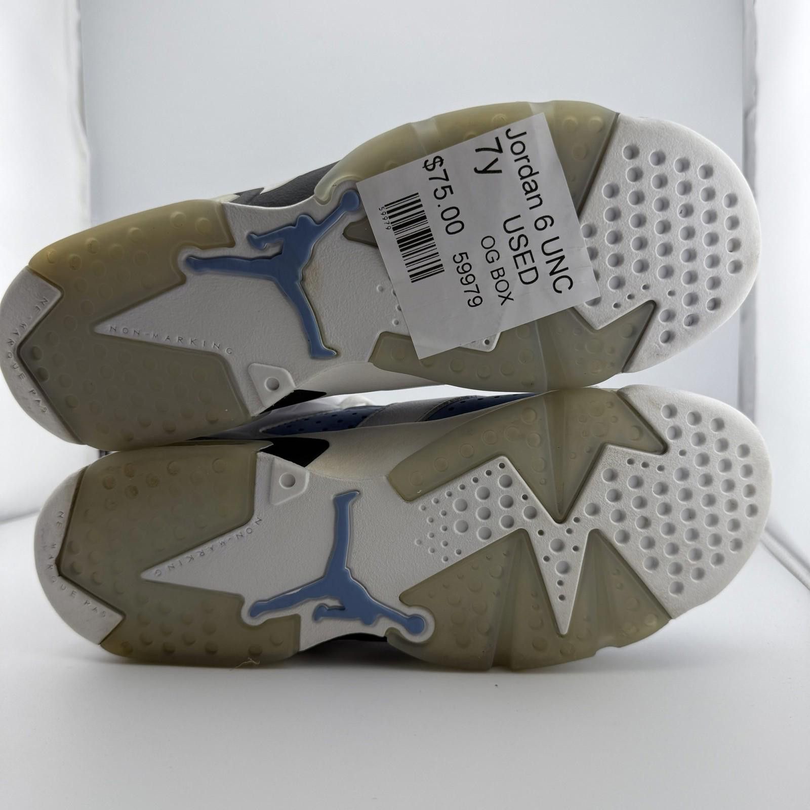 Jordan Brand Jordan 6 UNC 7Y Used 384665-410 Size US 7 / EU 40 - 6 Thumbnail
