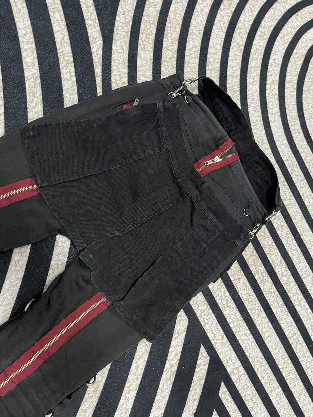 If Six Was Nine 2000s LGB STYLE PUNK SHORT PANT RARE DESIGN Size US 27 - 14 Thumbnail