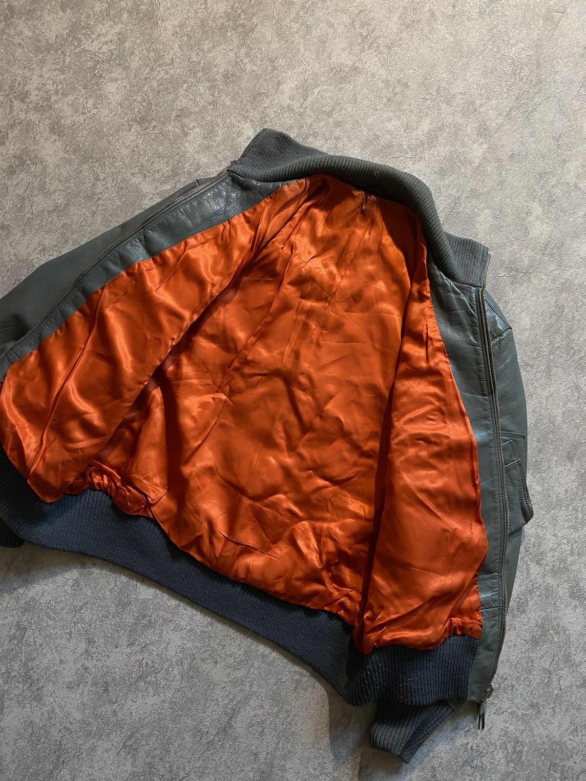 Vintage 1976 Rare Made In Germany Leather Bomber Size US M / EU 48-50 / 2 - 7 Thumbnail