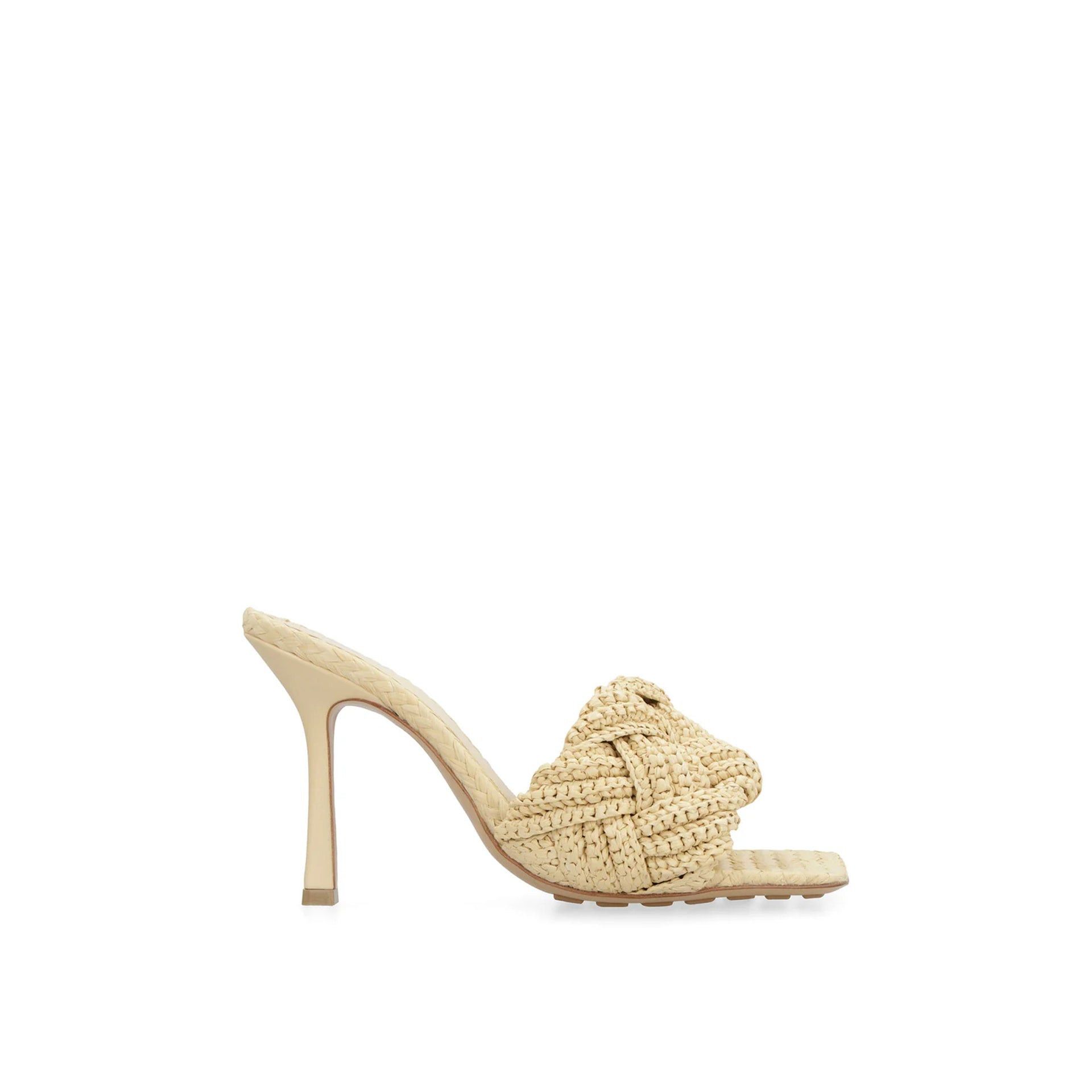 Bottega Veneta Bottega Veneta Lido Raffia Mules Size US 9.5 / IT 39.5 - 1 Thumbnail