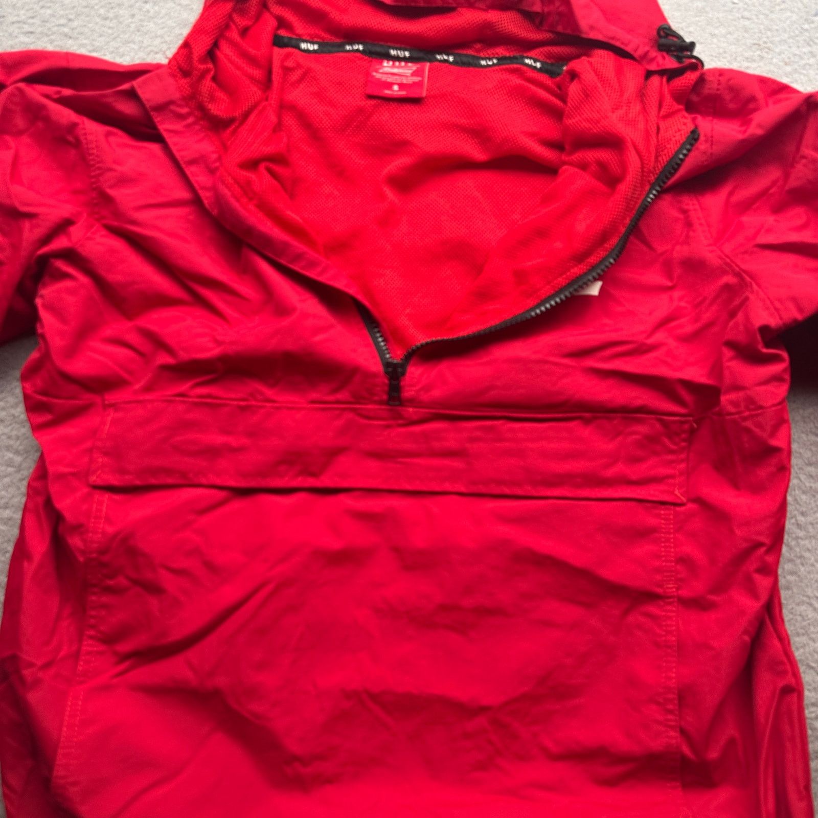 Huf HUF x Budweiser Windbreaker Jacket Men Small Red Hooded 1/4 Size US S / EU 44-46 / 1 - 7 Thumbnail