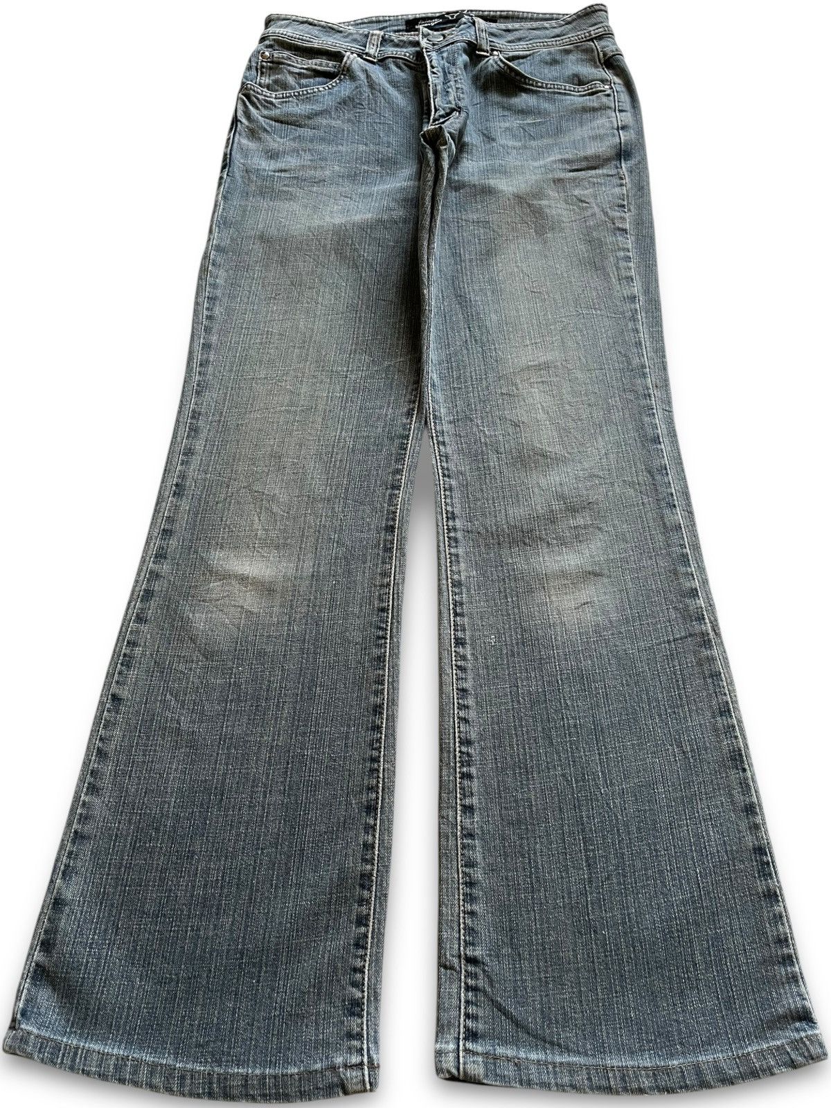 Wrangler SALES🔥Vintage Wrangler Faded Wash Style Flare Jeans Size 28" / US 6 / IT 42 - 1 Thumbnail