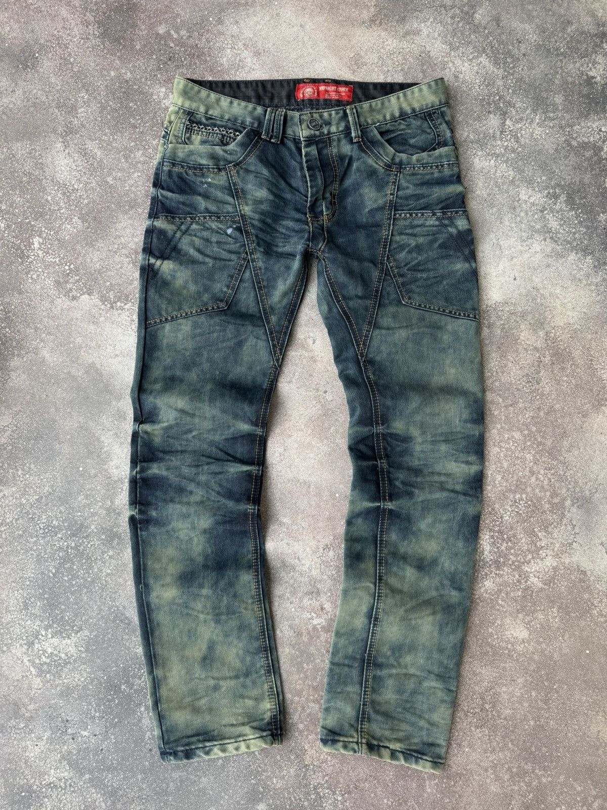 If Six Was Nine Japanese Style Vintage Avant Garde Washed Jeans Size US 32 / EU 48 - 1 Thumbnail