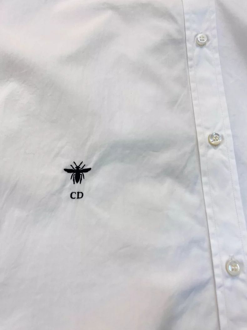 Dior Dior Classic little bee white shirt Size XXS / US 00 / IT 34 - 5 Thumbnail