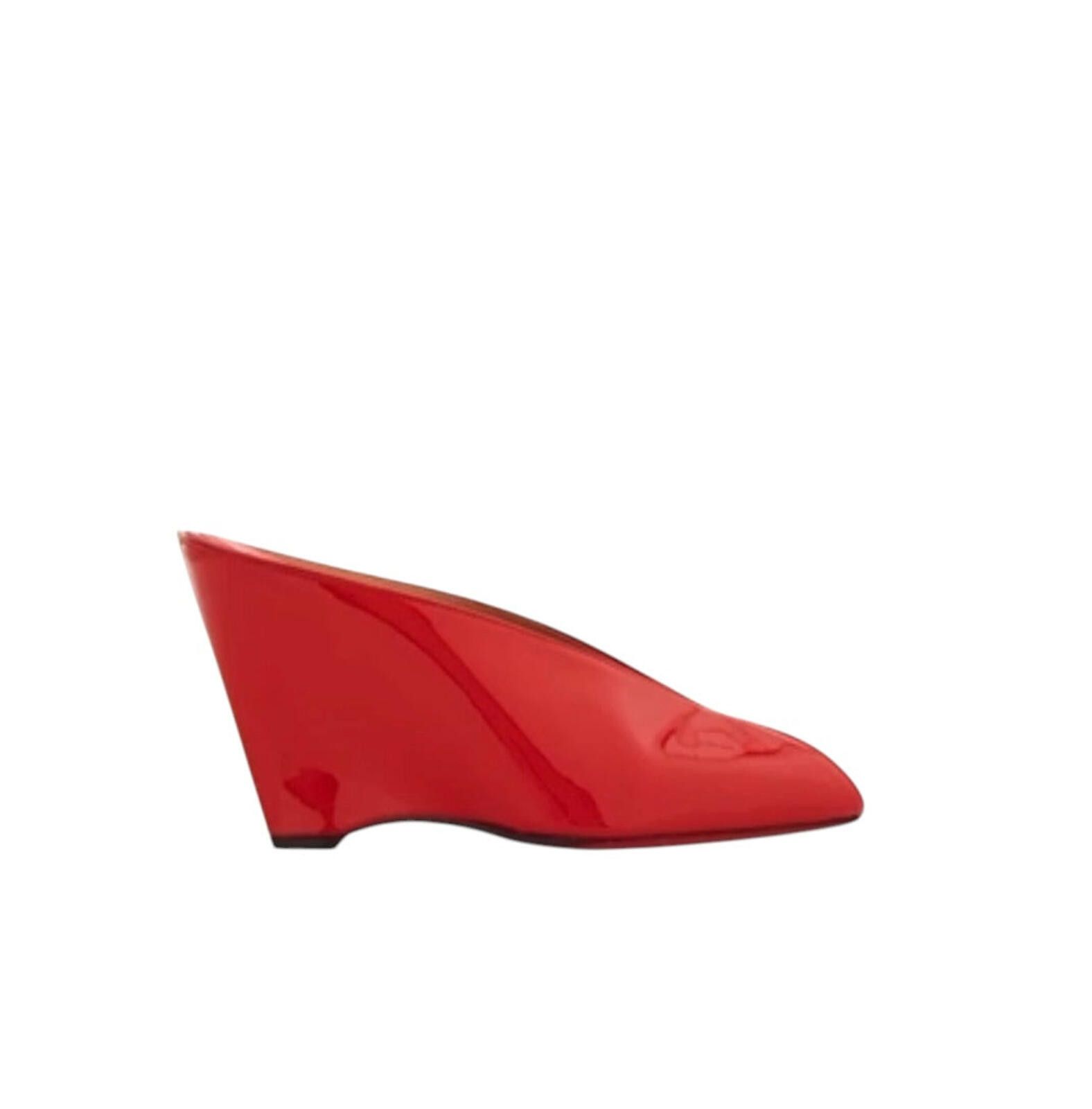 Salvatore Ferragamo Ferragamo Peep Toe Mule Size ONE SIZE - 1 Thumbnail