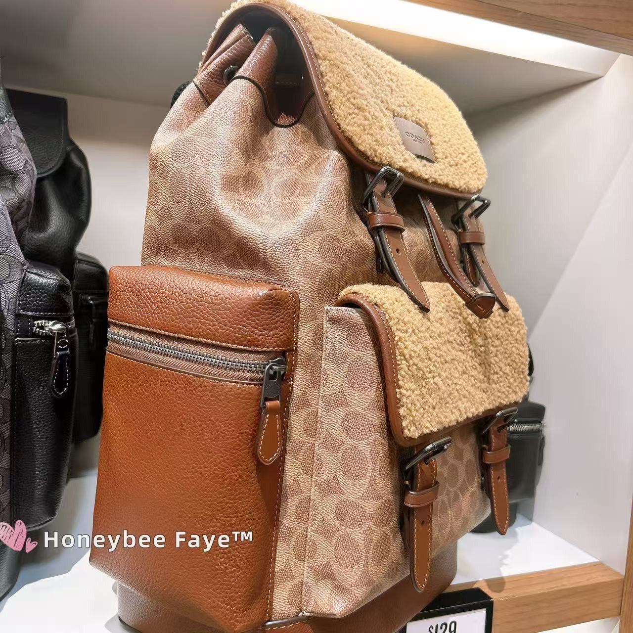 Coach NWT Coach Sprint Backpack In Signature Canvas CDB60 Size ONE SIZE - 3 Thumbnail
