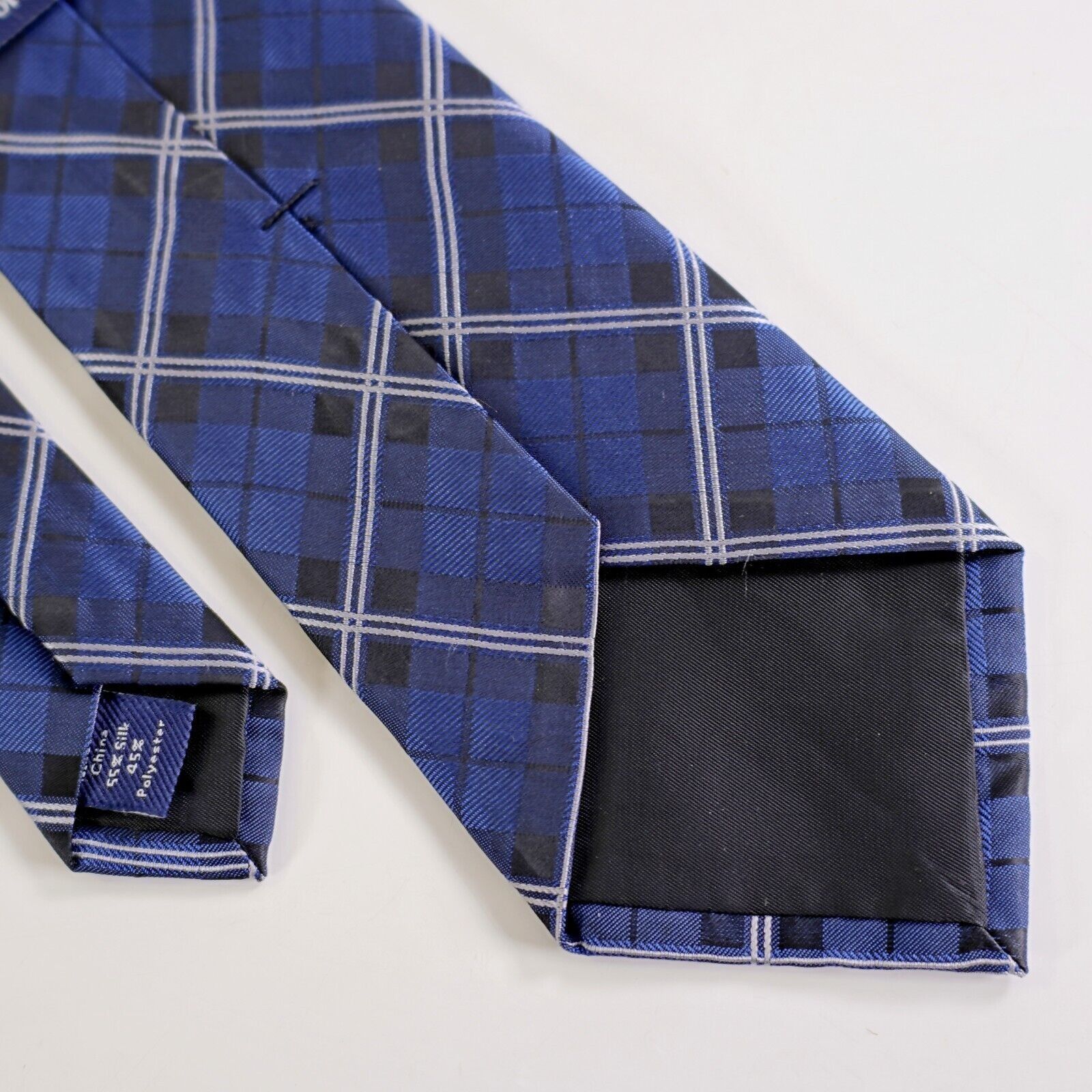Croft & Barrow Croft & Barrow Blue Plaid Woven Silk Blend Tie Size ONE SIZE - 5 Thumbnail