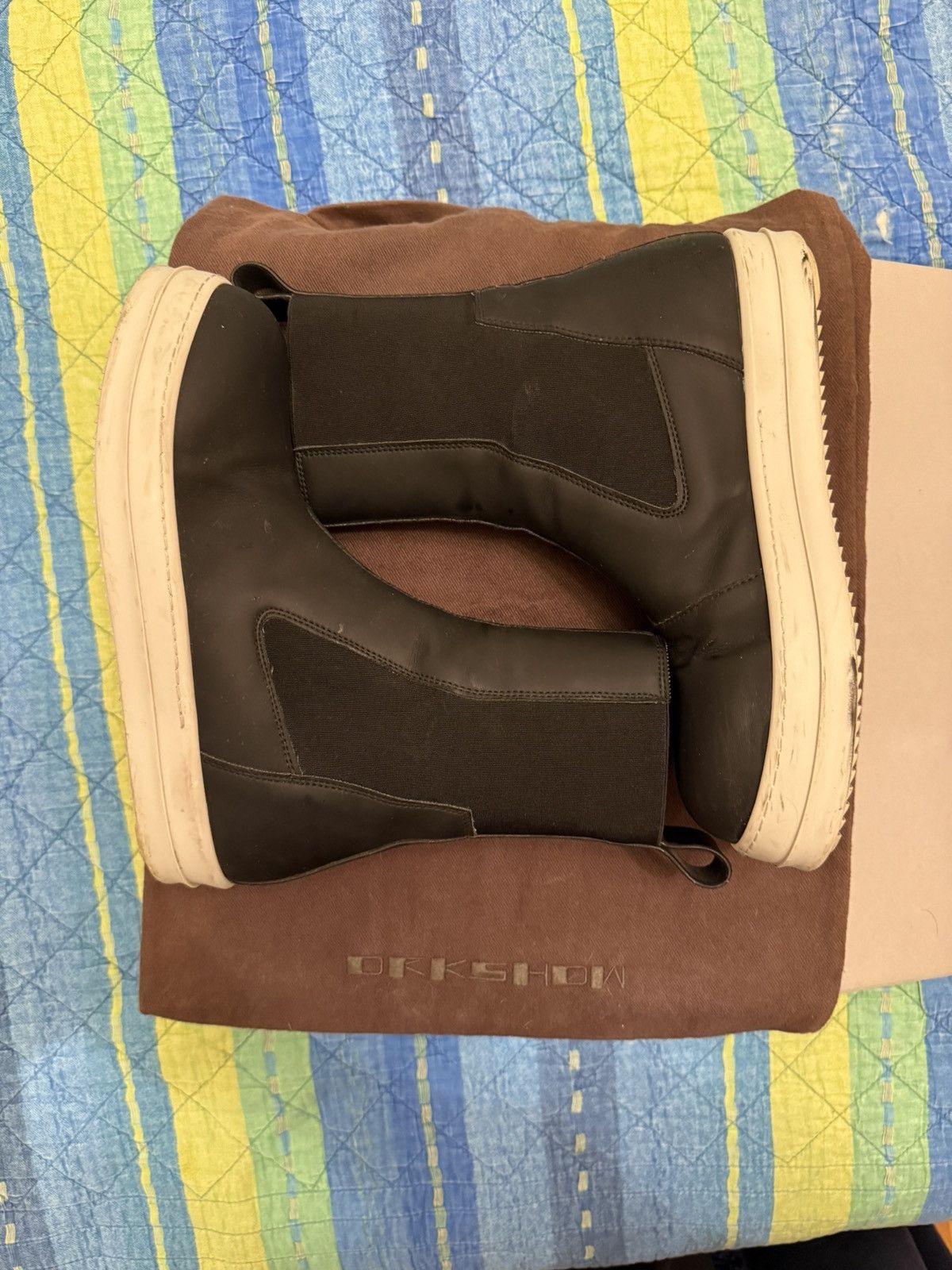 Rick Owens Drkshdw Rick Owens Drkshdw FW20 Performa polyurethane boots Size US 8 / EU 41 - 1 Thumbnail