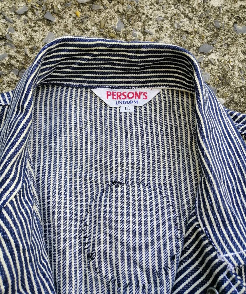 PERSON'S × Vintage Vintage Person's Hickory Stripes Overalls Size US 40 / EU 56 - 12 Thumbnail